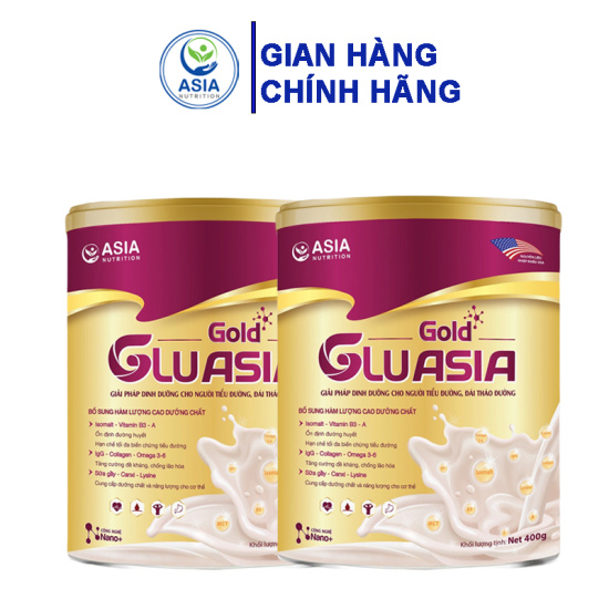 Combo 2 hộp sữa bột dinh dưỡng glu asia gold 400g tác dụng cung cấp dinh - ảnh sản phẩm 1