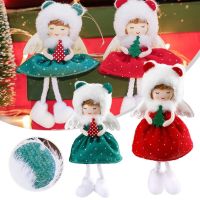 Christmas Angel Plush Doll Pendant Xmas Tree Hanging Ornaments For Home Decor Halloween New Year Party Navidad Pendant Parts Christmas Ornaments