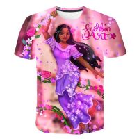 Girls Encanto Mirabel T-Shirt Cartoon Casual Baby Kids Girls Children Short Sleeve Summer Children Clothing 3D Printing T-shirts