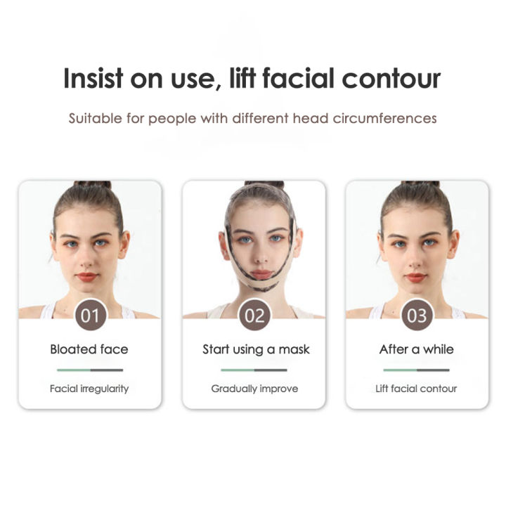 hailicare-การแก้ไขใบหน้าแบนเดจมาส์กยกกระชับหน้ารูปร่าง-v-ระบายอากาศได้เป็นมิตรกับผิวพร้อมคางสองชั้นกระชับสัดส่วนยกกระชับคอนทัวร์ลบออก