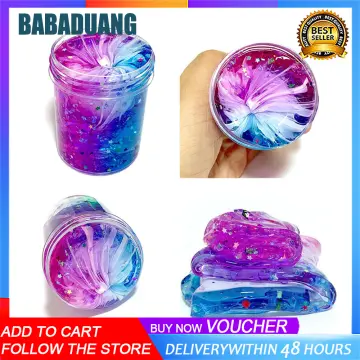 Best Deal for Stress Relief Toy,Slime Toy, Clear Crystal Slime Multicolor