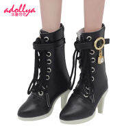 Adollya รองเท้าตุ๊กตา BJD 7Cm,รองเท้าสตรี PU Kulit Fesyen รองเท้าส้นสูงตุ๊กตา Aksesori Botas Sesuai untuk 13ตุ๊กตา