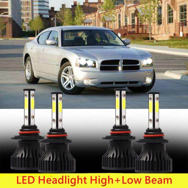 new-ชุดไฟสปอร์ตไลท์-led-6000k-สําหรับ-dodge-charger-06-2010-hb3-hb4-4-ชิ้น