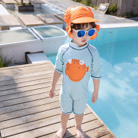 Summer Kids Swimsuits Beach Wear Bathing Suits Fashion Toddler Baby Boys Swimming Suits With Cap Child Swimwear Cloth