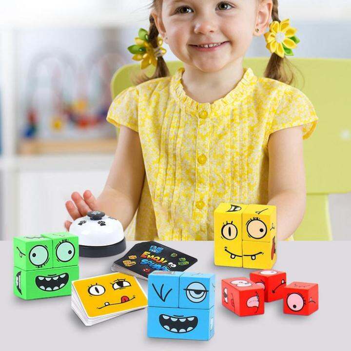 kids-face-change-cube-blocks-game-set-montessori-expression-puzzle-building-blocks-toys-early-learning-match-toy-for-children-accepted