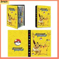 BRAIN การ์ด240 สมุดการ์ดโปเกมอน ที่ใส่ของสะสม อุปกรณ์เสริมการ์ด หนังสือเกม Binder ประณีตประณีตประณีต สินค้าการ์ตูน อัลบั้มการ์ดซื้อขาย เด็กชายเด็กหญิง