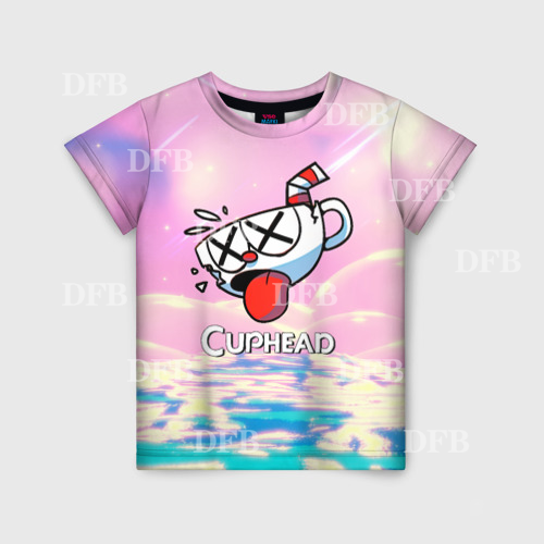 cupphead-เสื้อยืดเด็กผู้ชาย-เสื้อเชิ้ตใส่สบายสบาย-mode-korea-แขนสั้นเด็ก