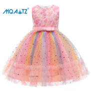 MQATZ Đầm Xòe Ngôi Sao Nhiều Màu Mùa Hè 2021 Váy Cưới Trẻ Em Cho Trẻ Em
