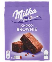 Milka CHOCO BROWNIE ช็อกโกแลตบราวนี่ 1กล่องมี 6ชิ้น