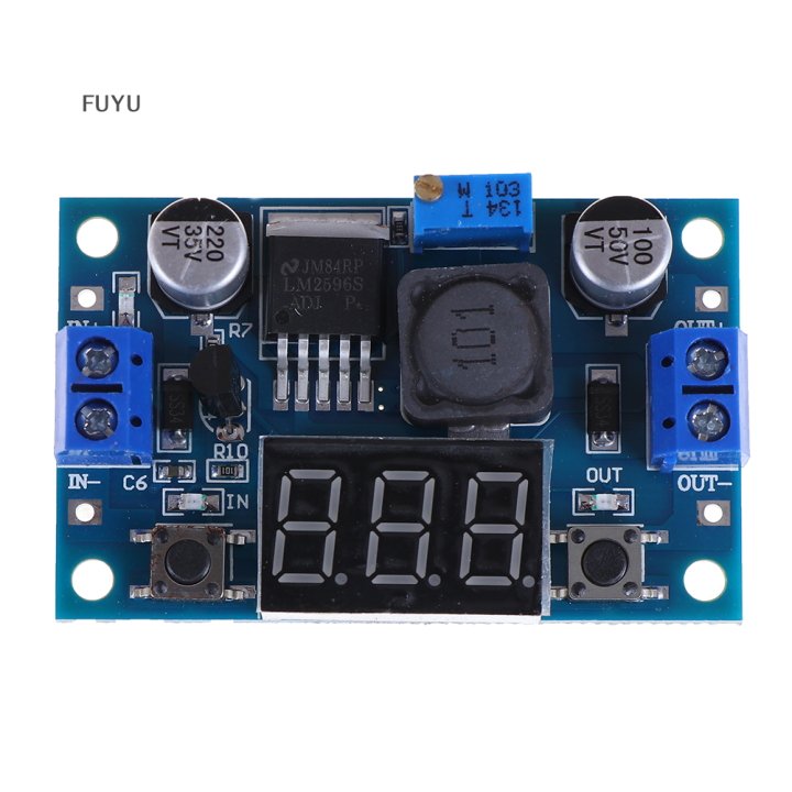 fuyu-lm2596โมดูลแปลงไฟ-dc-4-0-40ถึง1-3-37v-led-โวลต์มิเตอร์แบบ-step-down