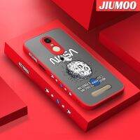 JIUMOO เคสสำหรับ Xiaomi Redmi Note 3 Note 3 Pro Note 2ลายการ์ตูนนาซ่าบางขอบสี่เหลี่ยมด้านข้างดีไซน์ใหม่กันกระแทกมีน้ำค้างแข็งโปร่งใสแข็งเคสมือถือปลอกซิลิโคนคลุมทั้งหมดเคสป้องกันกล้องแบบอ่อน