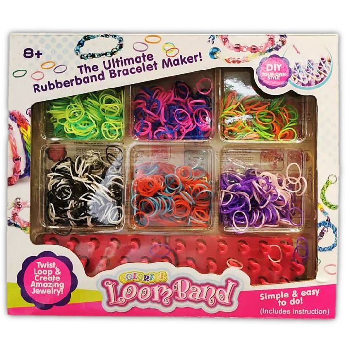 KINGTOYS DIY THE ULTIMATE RUBBER BAND BRACELET MAKER COLORFUL LOOM BAND ...