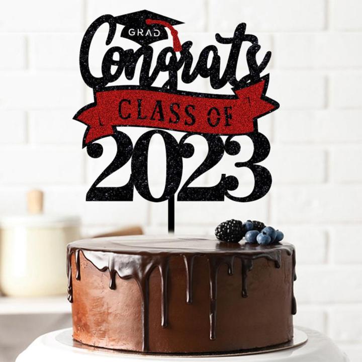 2023 Graduation Season Cake Decoration Cake Insert Card Graduation ...