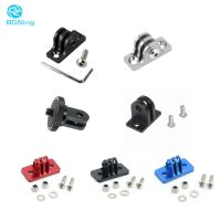 E Aluminum Mini Tripod Head Adapter Mount Aluminum Alloy Fixed Seat Mount For Gopro 8 7 6 5 EKEN Yi For DJI Osmo Cam Cage Bracket