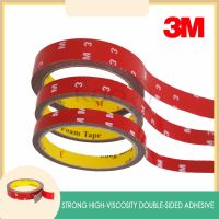 Double Sided Tape Red 3M Sticky Adhesive Tape Waterproof Decor for Car Stickers Bathroom Sponge Glue Ruban Adhsif Double Face