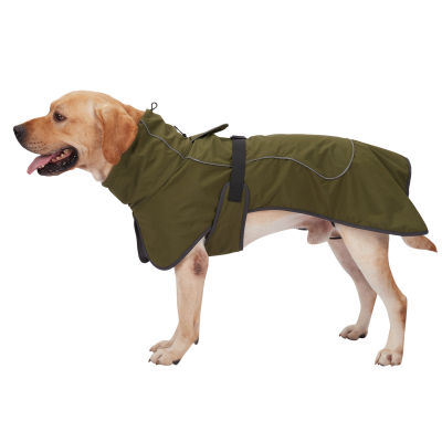 เสื้อคลุมฤดูหนาวสำหรับสุนัขแจ็คเก็ตผ้าฟรีซให้ความอบอุ่นสะท้อนแสงกันน้ำสำหรับสุนัข
