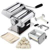 เครื่องรีดแป้ง ก๋วยเตี๋ยวพาสต้า Maker Nudeln เครื่อง Lasagne สปาเก็ตตี้ Tagliatelle Ravioli Dumpling Maker เครื่อง2เครื่องตัด