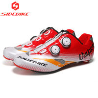 2023ใหม่ Sidebike Sd004แผนที่รองเท้าปั่นจักรยาน Carbon Sole จักรยานเสือหมอบรองเท้า Men Racing Professional จักรยานรองเท้าผ้าใบ Ultralight Self-Lock สีแดงสีเขียว