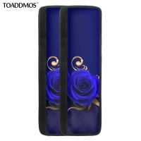 {Willie Samuel} TOADDMOS Blue Love Rose Pattern ตู้เย็น Protector ที่จับประตูตู้เย็นฝาครอบป้องกันเครื่องใช้ในบ้านเครื่องใช้ในครัว