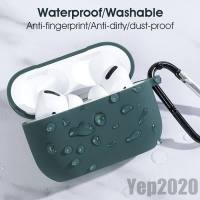 [YP] เคสกันกระแทกสำหรับ case for airpods 3 pro 2 2022 with hook keychain holder, silicone protective cover for airpod 2 3 Pro earphone casing accessories