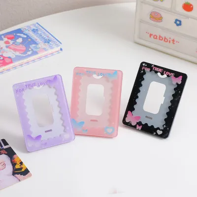 INS Korean Acrylic Photo Frame Idol Picture Frame 3 inch Photocard Holder Photocard Album Display Stand Photo Protector Holder