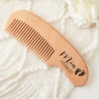 ☈ Personalized Baby Gift Personalized Wooden Baby Hair Brush Custom Baby Brush Baby Shower Gift Girls Baby Keepsake Gift