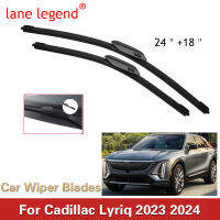 2x สำหรับ Cadillac Lyriq 2023 2024ใบปัดน้ำฝนด้านหน้ายางกระจกหน้าต่างกระจกทำความสะอาดแปรงตัดอุปกรณ์เสริมในรถยนต์