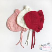 【hot sale】✆▤ C05 Super Sweet Baby Hat Winter Baby Wool Ear Knitted Ruffle