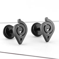 Titanium steel High Grade Stud Earrings Anime For Women Girls Fashion Geometric Ear Jewelry Birthday Gifts 1 Piece / Pair