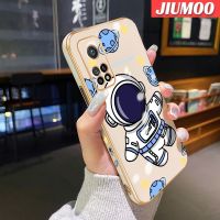 เคส JIUMOO สำหรับ Xiaomi MI 10T 10T Pro Redmi เคส K30s แฟชั่นนักบินอวกาศเคสโทรศัพท์ชุบหรูหราบางลายด้านสุดสร้างสรรค์เคสซิลิโคนนิ่มคลุมทั้งหมดเคสป้องกันทนแรงกระแทกกล้อง