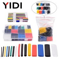 【cw】 127/164/328/580/780pcs Polyolefin Thermal Insulation Cable Wire Shrink Tubing Shrinkable 2:1 Wrap Sleeves Tube Assorted Set