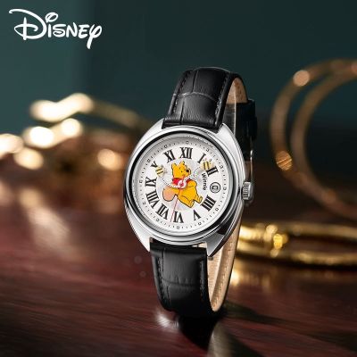 Disney ของแท้ นาฬิกาข้อมือควอตซ์ ลายการ์ตูนผึ้ง วินนี่ เดอะพูห์ เรืองแสง กันน้ํา สําหรับผู้ชายและผู้หญิง