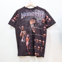 เสื้อวง Megadeth OVP โอเวอร์ปริ้น แนววินเทจ สกรีนทั้งตัว ผ้าฝอกสีเฟด เสื้อOVP เสื้อวงดนตรีต่างประเทศ เสื้อวงร๊อค