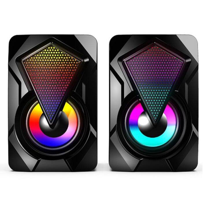 X2 Computer Speakers With Subwoofer For PC Desktop Computer Laptop LED
