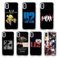 【16- digits】เพลงร็อค U2เคสโทรศัพท์โปร่งใสนุ่มสำหรับ Iphone 13 12 11 8 7 Plus Mini X Xs Xr Pro Max