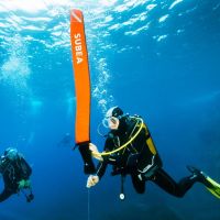 SUBEA ทุ่นลอยแสดงตำแหน่งบนผิวน้ำสำหรับการดำน้ำลึก SCUBA Diving Surface Marker Buoy