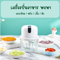 เครื่องปั่น เครื่องปั่นพกพา ขนาดกว้าง 10.5 x สูง 14 CM บรรจุ250ML บดกระเทียม พริก เนื้อสัตว์ #เครื่องปั่น IDEA