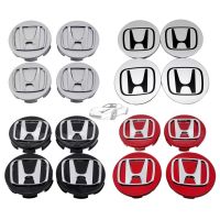 Style 4pcs/set Car Wheel Center Hub Cap Fit Wheel Hub Cover Wheel Cover Tire Hub Center Cover Wheel Cover for Honda Jazz Odyssey City Civic HR-V BR-V CR-V Accord Brio hornet URV XRV Fit hui