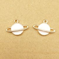 10pcs 12x16mm enamel saturn charm for jewelry making fashion charm earring pendant necklace charms