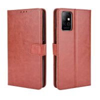 เคสกระเป๋าสตางค์สำหรับ Infinix Note 8 PU หนังกลับมีขาตั้งเคสแบบพับปิดได้