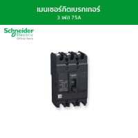 Schneider เมนเซอร์กิตเบรกเกอร์ 3 เฟส 75A รหัส EZC100H3075T รุ่น EasyPact EZC