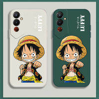 เคส Tecno Pova 4 Case Luffy เคสกันกระแทกซิลิโคนเหลวแบบเต็มรูปแบบต้นฉบับสี่เหลี่ยมจัตุรัสตัวป้องกันกล้องด้านหลัง