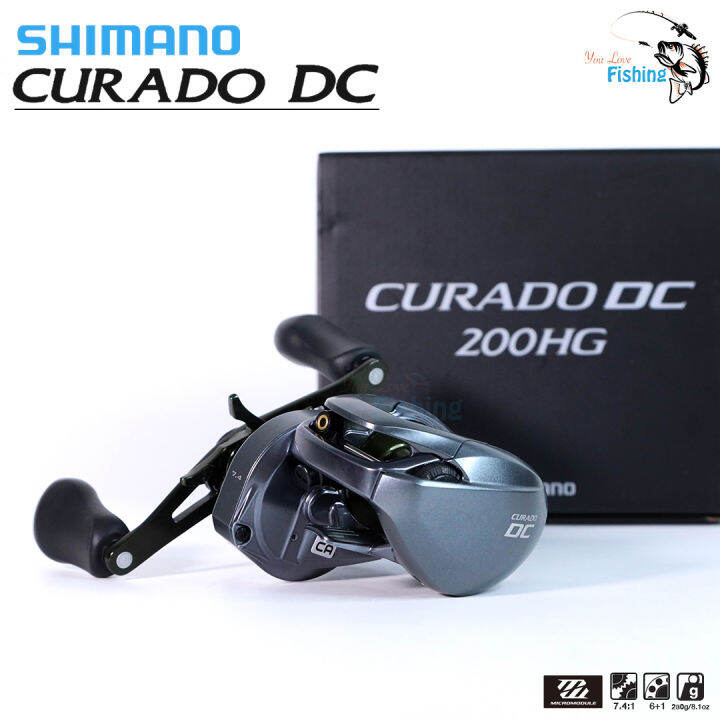 รอกหยดน้ำ-ชิมาโน่-shimano-curado-dc-200-201-hg-รอบ-7-4-1-น้ำหนัก-230g-มีให้เลือกทั้ง-หมุนซ้าย-และ-ขวา