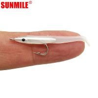 hot！【DT】 SUNMILE 30pcs 0.3g 35mm Eel Soft Fishing Pesca Peche Tackle Wobblers Lures Carp Leurre Souple baits