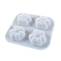 DIY Crystal Epoxy Mold Drain Design Lotus Leaf Soap Storage Box Silicone Mold