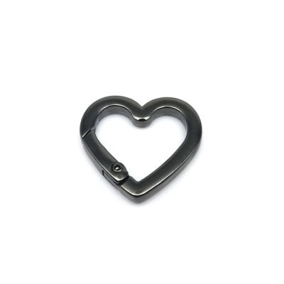 Keyring Bag Clip Pendant Handbag Leather Buckle Snap Ring Chain Openable Connect Spring Gate Heart