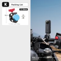 ไม้เซลฟี่จักรยานจักรยานยนต์ที่มองไม่เห็นของ Vamson ตัวหนีบครอบสำหรับมือจับ Insta360หนึ่ง X2 X3อุปกรณ์เสริมสำหรับ Gopro 11 10