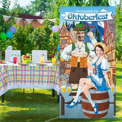 【CC】 Oktoberfest Photo Props Door Decorations Games Beer Supplies