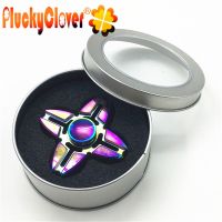 1 pc Crab Spinner Rainbow Hand Gyro Aluminium Stress Relief Toy Finger Top Gyro Antistress Finger Toy gift for boy girl friends Fidget Spinners  Cubes