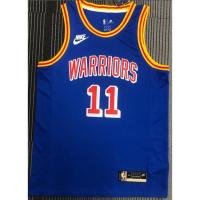 【Hot pressed】8 styles NBA jersey Golden State Warriors no.11 Thompson 2021 blue 75th anniversary basketball jersey